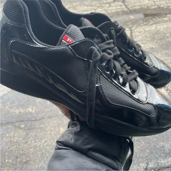 Prada | Shoes | Prada Mens Black Sneakerssize 2 Practically  display picture 1